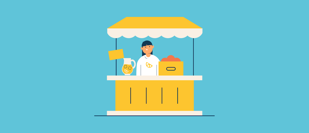 Lemonade stand illustration